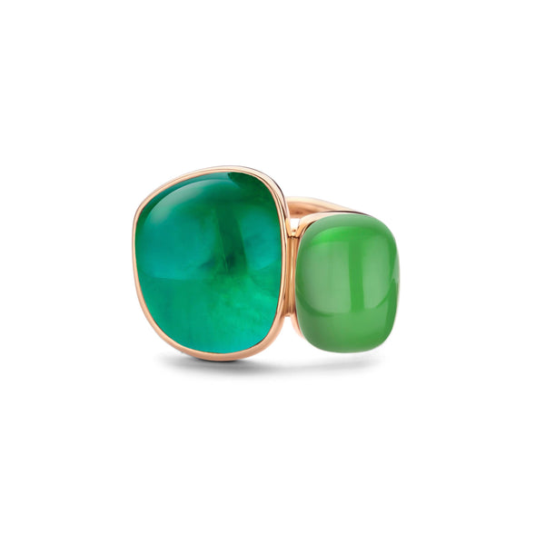 Bigli Ring Chloé x Sweety | Smaragd & Zitronenquarz | 20R149RBV/AS