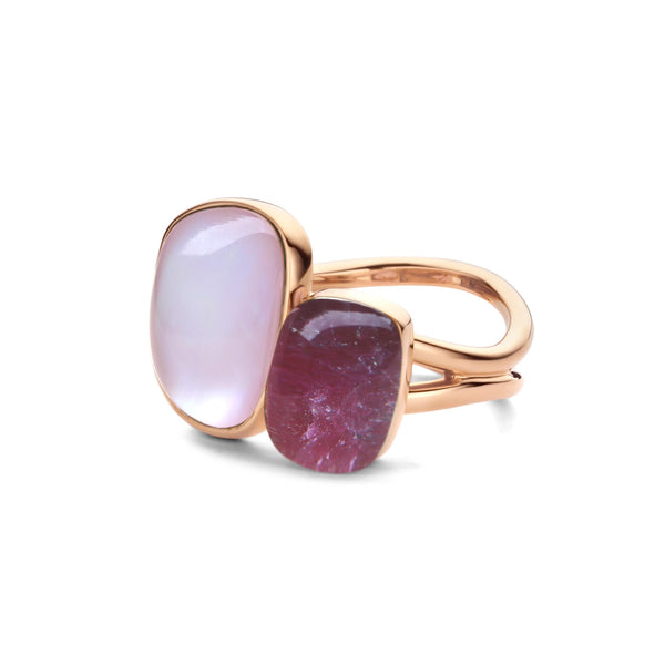 Bigli Ring Chloé x Sweety | Rosenquarz & Rubin | 20R149RQ/AG