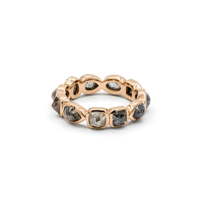TWENYTEN Memoire-Ring mit Diamantrosen | 12225