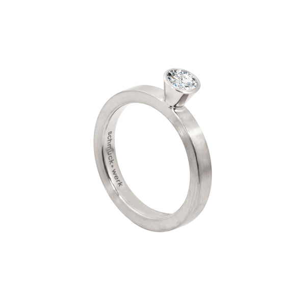 Schmuckwerk Solitaire-Ring Alpen | GT414-PT