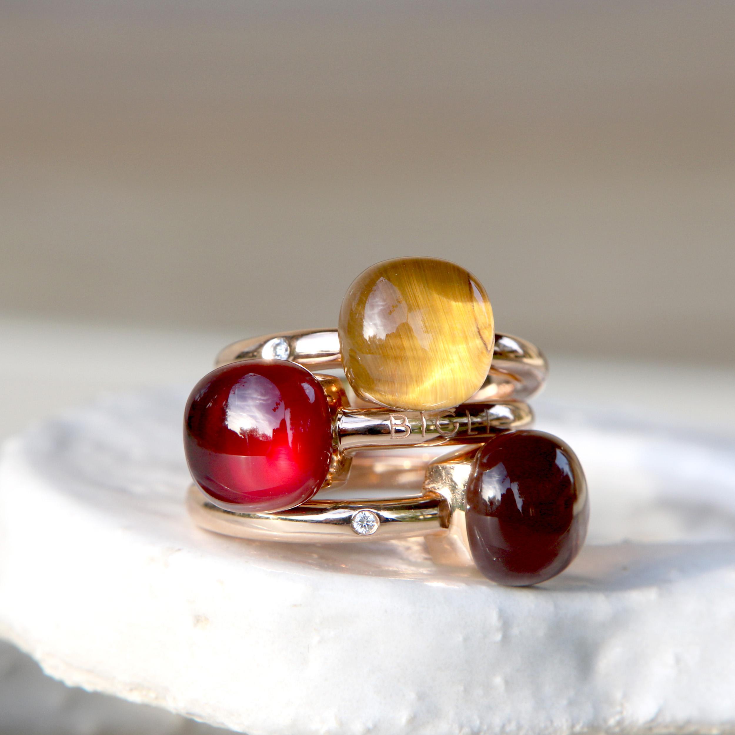 Bigli Ring Mini Sweety | Garnet Love | 20R88RGRANMP