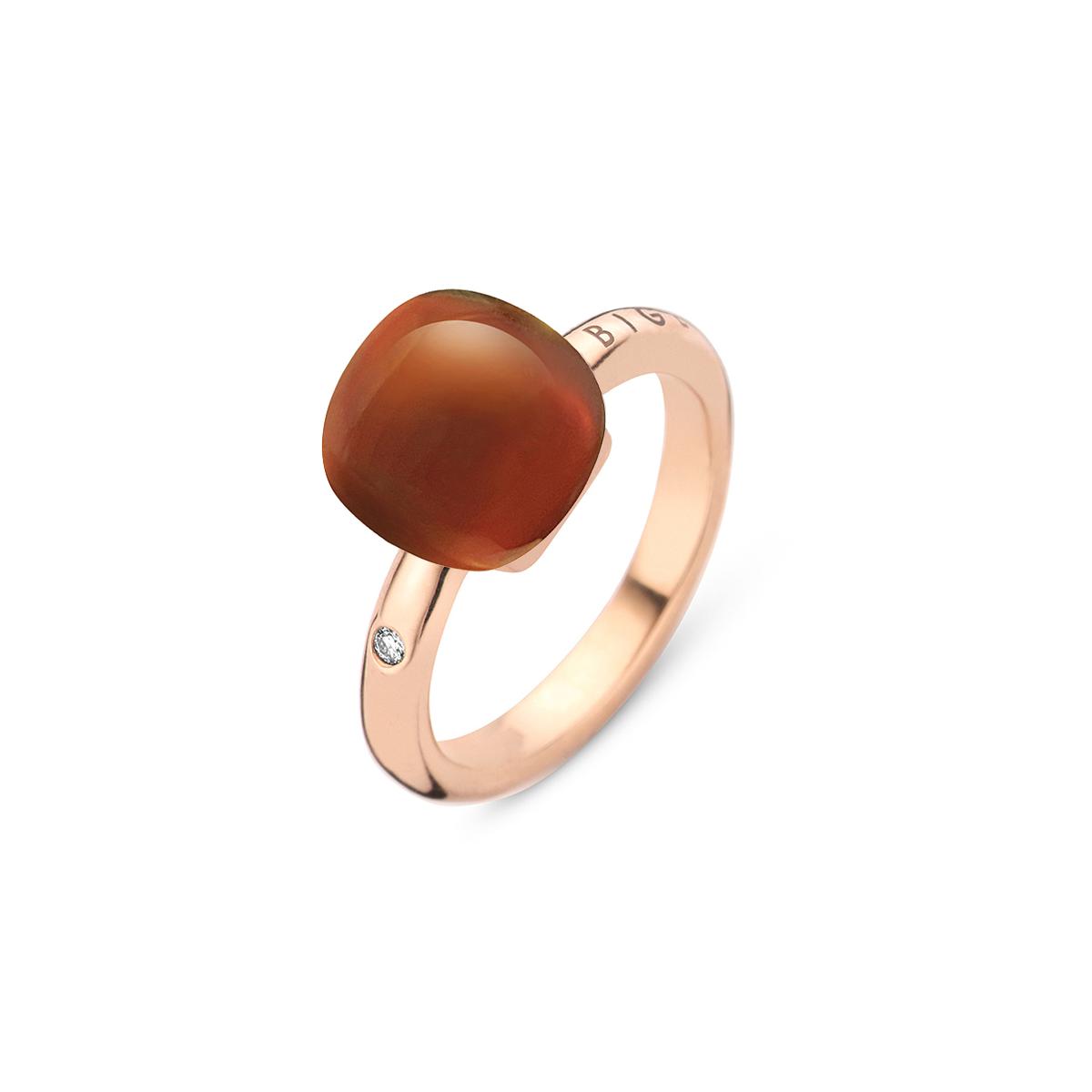 Bigli Ring Mini Sweety | Orange Agate Sunset | 20R88RSQARANMP