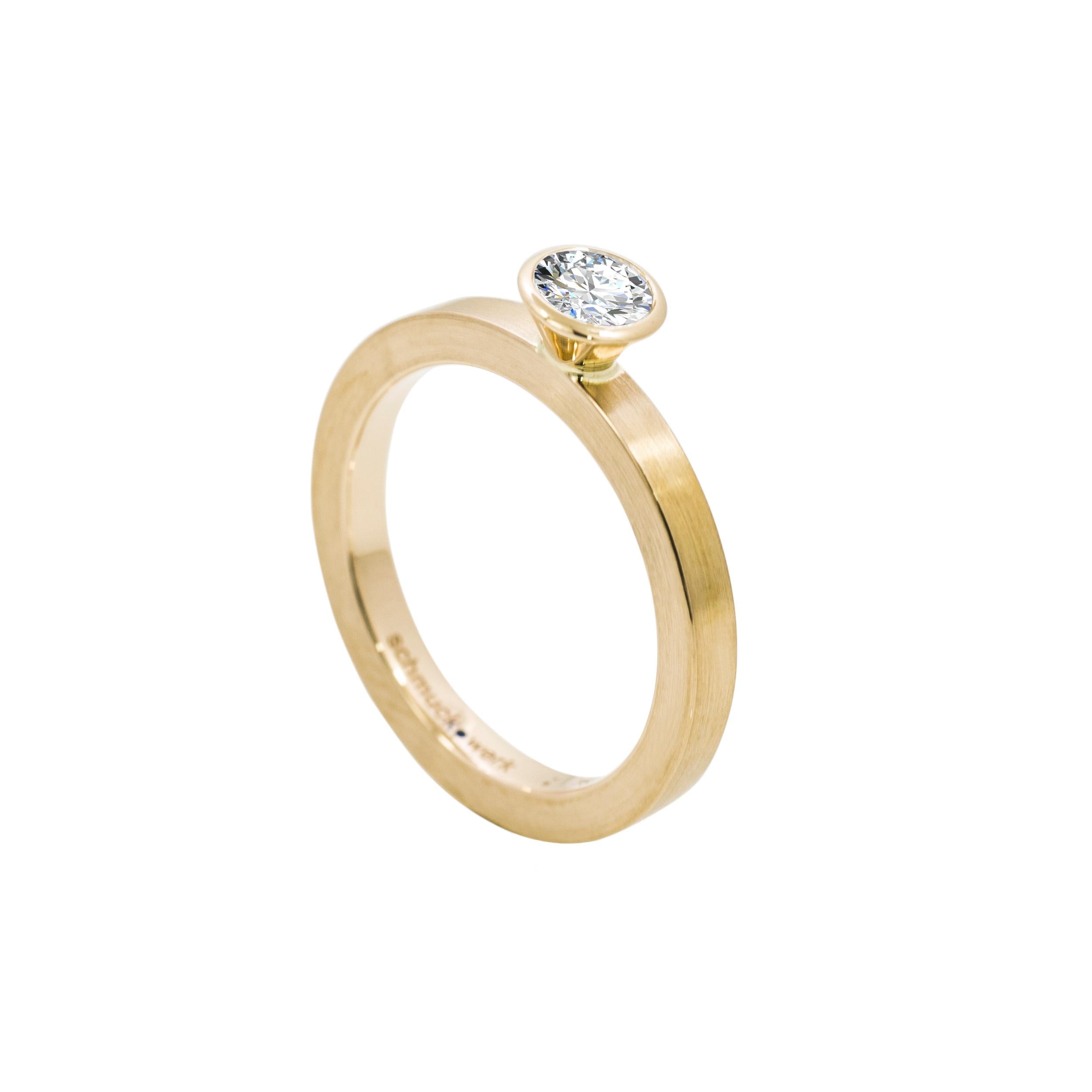 Schmuckwerk Solitaire-Ring Alpen | GT514-GG