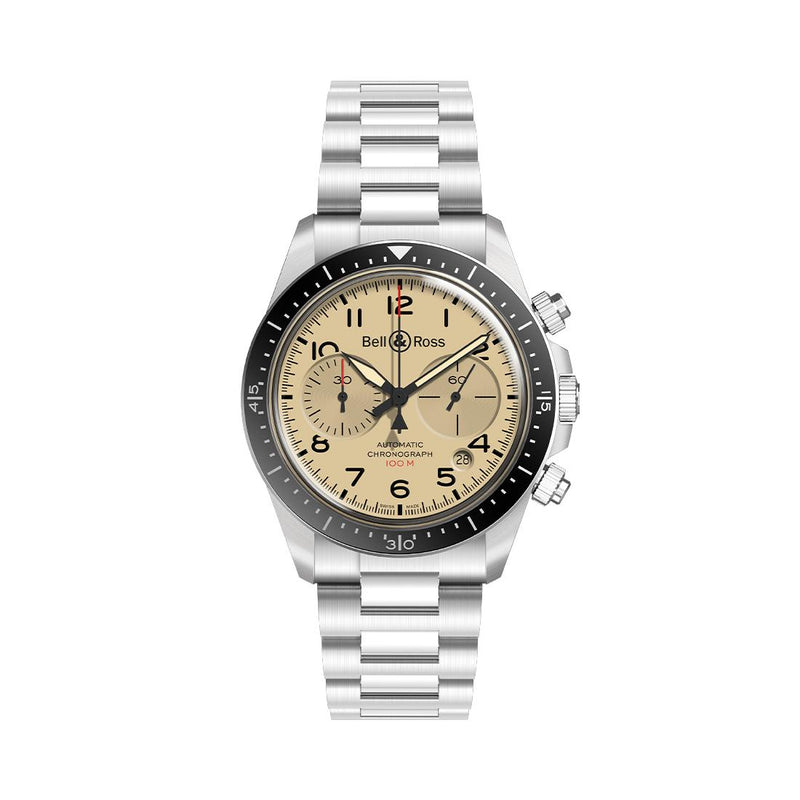 Bell & Ross BR V2-94 Military beige | BRV294-BEI-ST/SST