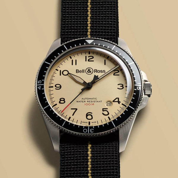 Bell & Ross BR V2-92 Military Beige | BRV292-BEI-ST/SF